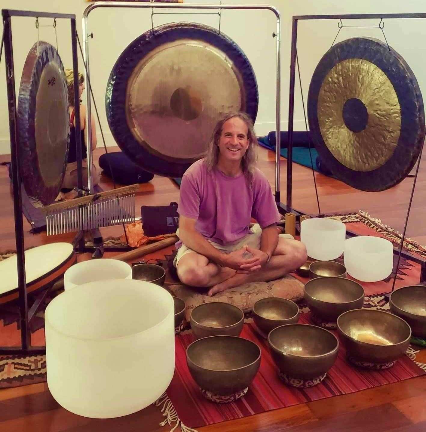 Danny Goldberg with Gongs and Singing Bowls